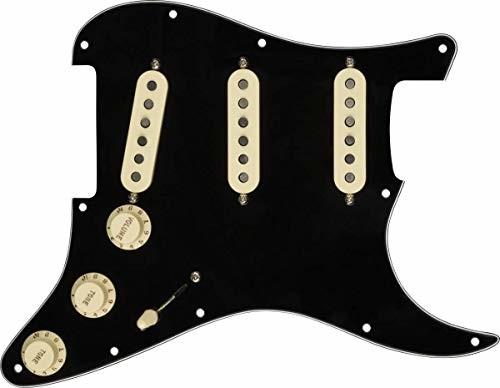 Fender Wstępnie okablowana Pickguard Strat Custom '69 - S/S - czarna 0992341506