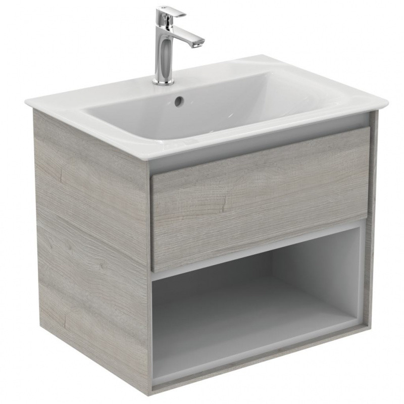 Ideal Standard Connect Air Szafka pod umywalkę 60x51,7x44 cm jasnoszare drewno/biała mat E0826PS