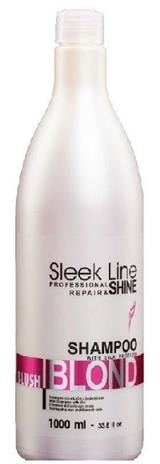 Stapiz Sleek Line Blush Blond szampon nadający różowy odcień do włosów blond z jedwabiem 1000ml 60596-uniw