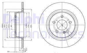 Delphi Tarcza hamulcowa BG4153C BG4153C