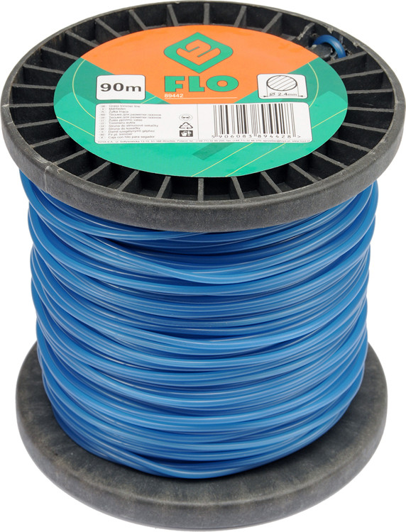 FLO Żyłka tnąca kwadratowa 2,4mm/90m (89452)