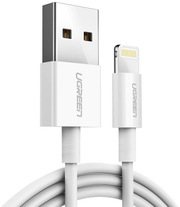 UGREEN Kabel 20728 (USB 2.0 M - Lightning M; 1m; kolor biały) 2_223260