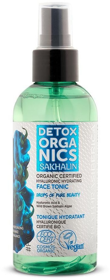 Natura Siberica Północny Detox Naturalny tonik do twarzy o działaniu nawilżającym z kwasem hialuronowym i dzikimi algami Detox Organics 170 ml