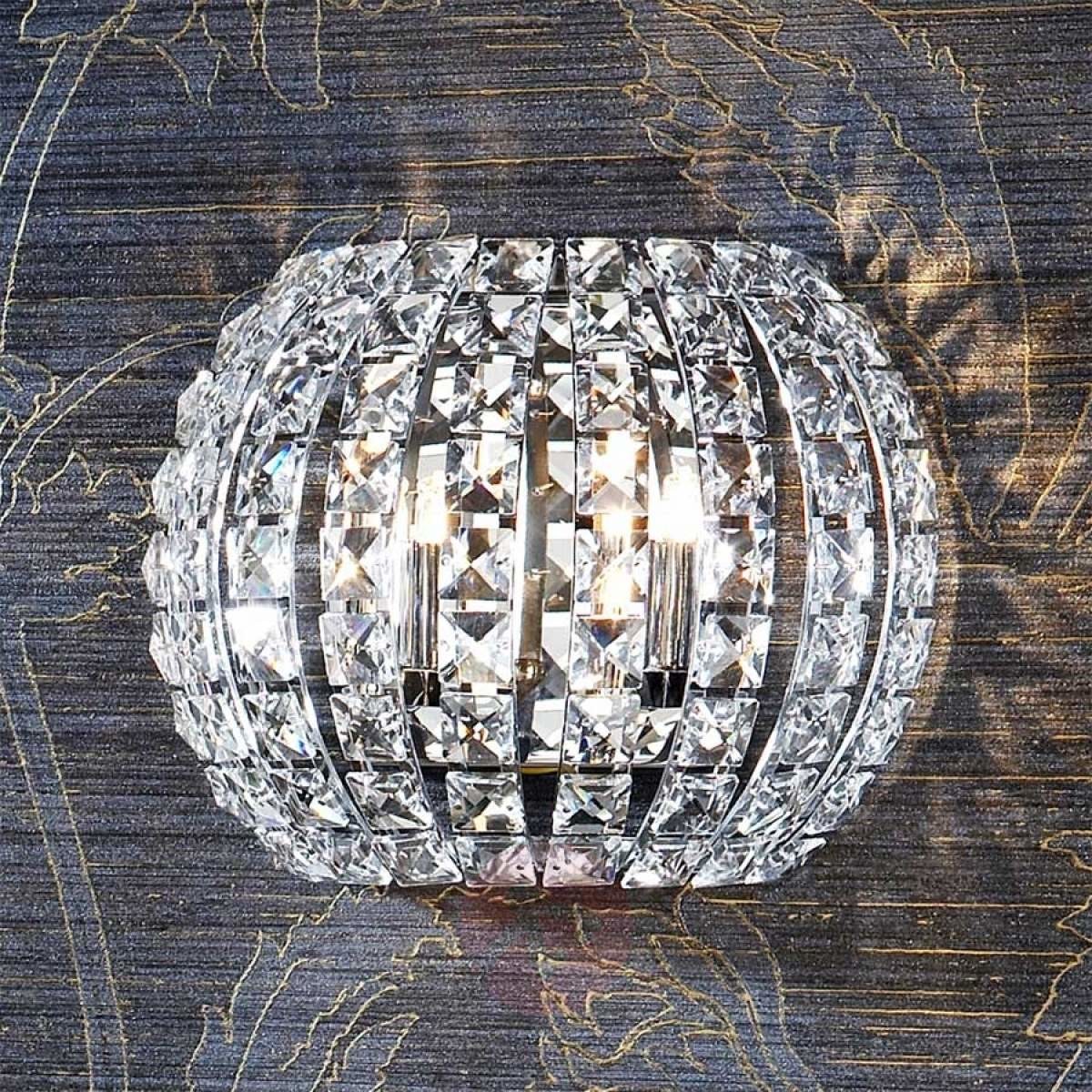 Kryształowa lampa ścienna DIAMOND