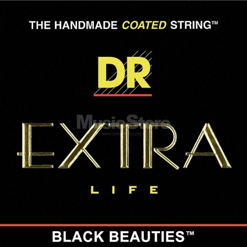 DR Strings black beauties - bke-11 - Electric Guitar String Set, Heavy, .011-.050