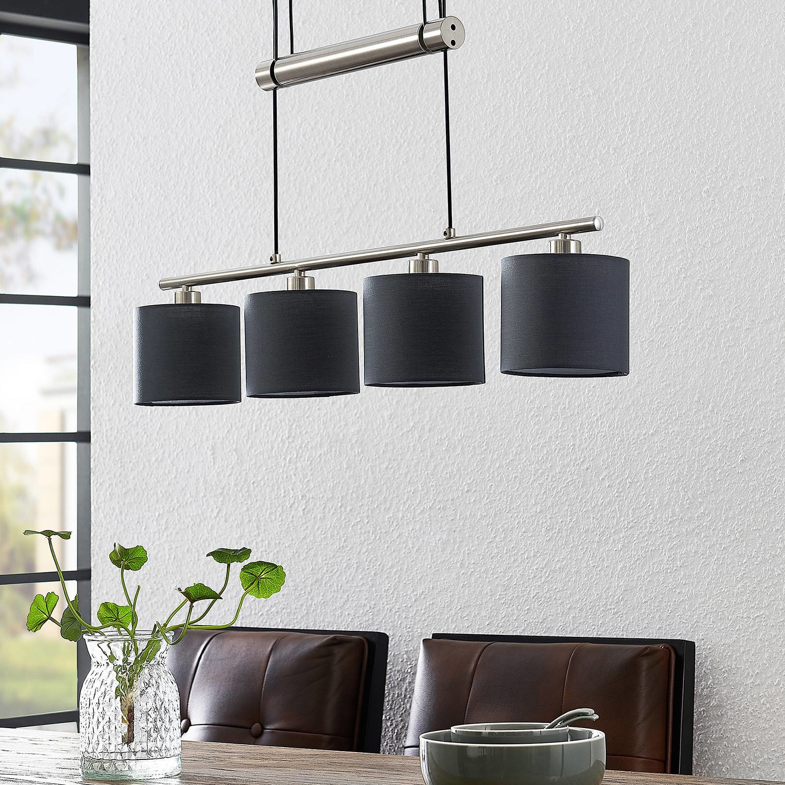 Lindby Jorin lampa wisząca, szara