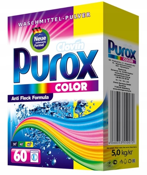Clovin Purox Color proszek do prania, 5 kg