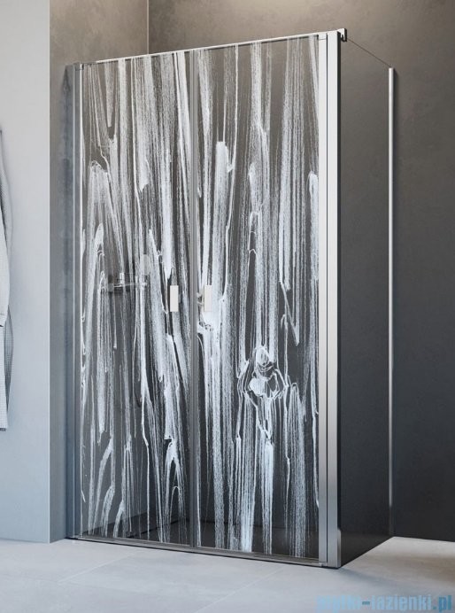 Radaway Grawer na szkle dla kabin wzór Misity