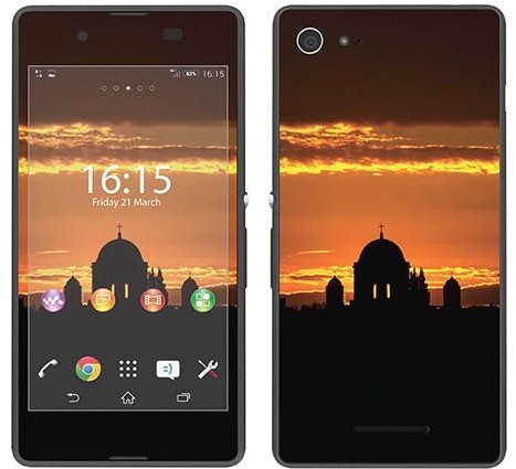 Sony Royal Sticker Royal tatuaż ścienny RS. 98966 samoprzylepny do Xperia E3 z motywem Sunshine RS.98966
