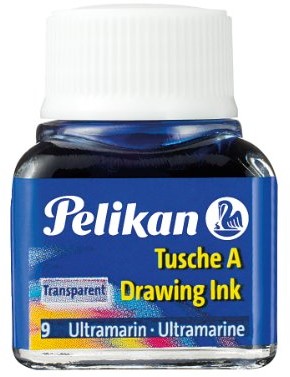 Pelikan A 523 Tusche A, 10 ML, kolor ultramaryna 52309