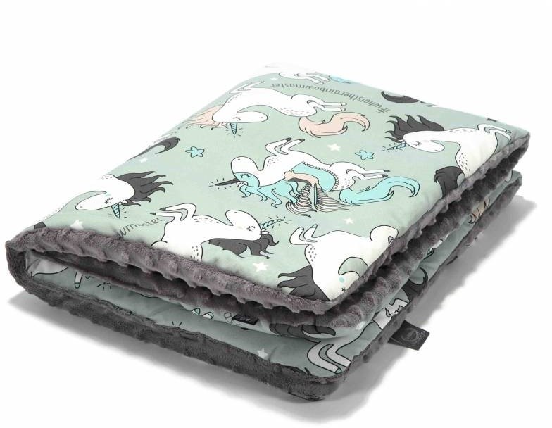 La Millou Kocyk 80x100 cm Unicorn Rainbow Knight Grey | U NAS SKOMPLETUJESZ CAŁĄ WYPRAWKĘ | SZYBKA WYSYŁKA