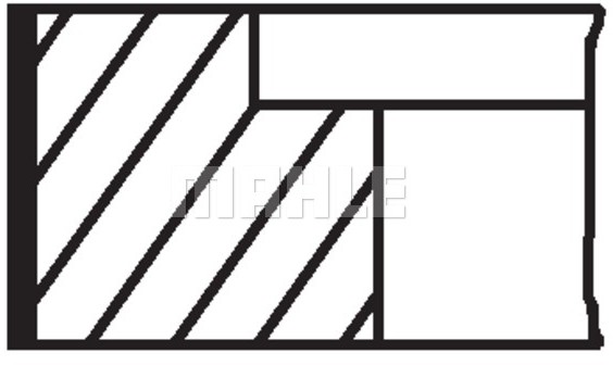 MAHLE PIERŚCIENIE TŁOKA 02990N0 MAHLE 81/1.75-2-3 STD VW MAHLE 02990N0