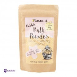 Nacomi Bubble Bath Powder puder do kąpieli Malinowa Babeczka 150g