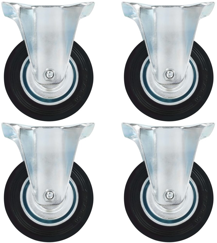 vidaXL vidaXL 12 kółek nieskrętnych, 100 mm