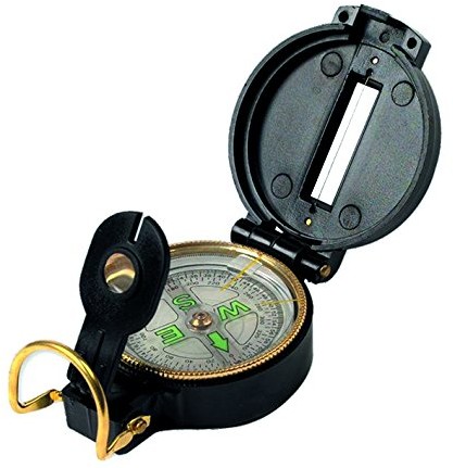 Highlander lensatic Luminous Dial Folding Sight Compass, czarny, jeden rozmiar COM028
