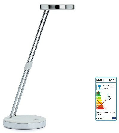 MAUL Lampka LED na biurko MAULpuck, 5W, składana, biała M8201202