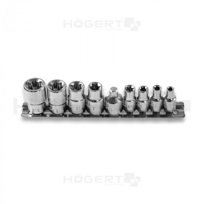 Hogert Zestaw nasadek Torx 1/4