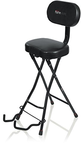Gator Frameworks GFW-GTR-SEAT Kombinacja siedziska gitarowego/stojaka, czarny GFW-GTR-SEAT