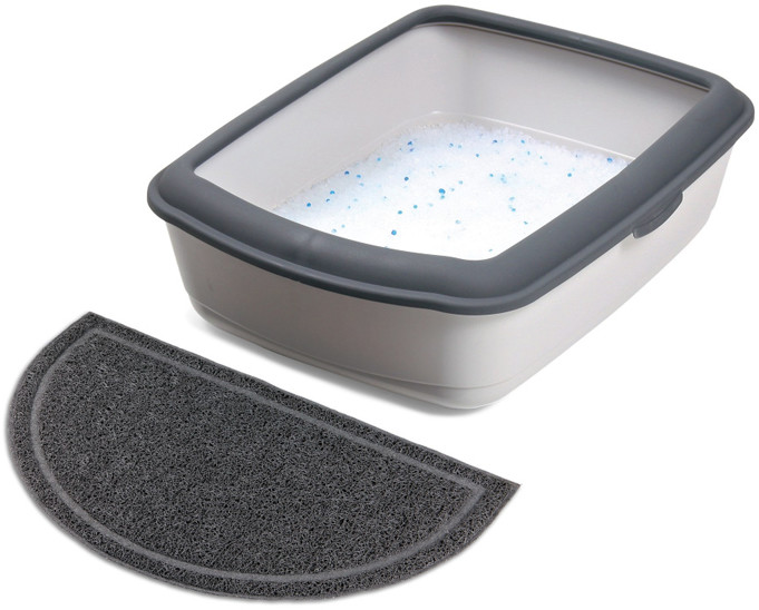 Trixie Mata pod kuwetę PCV antracyt 59 x 35cm KTRI353