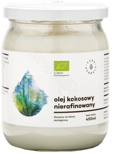 Aura Herbals BIO olej kokosowy nierafinowany 450 ml