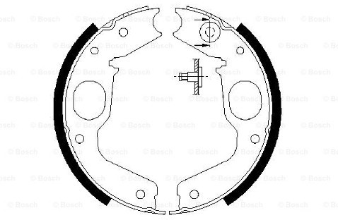 BOSCH Szczęki hamulcowe (komplet) 0 986 487 719