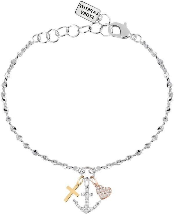 BRANSOLETKA DAMSKA LA PETIE STORY CHARMS STORY JEWEL LPS05AQA03