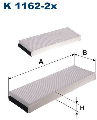 Filtron Filtr, wentylacja przestrzeni pasażerskiej K 1162-2x K 1162-2x