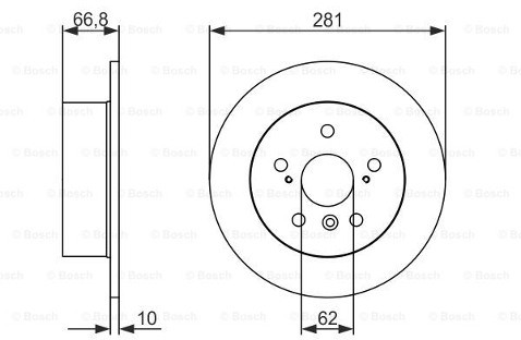 BOSCH Tarcza hamulcowa 0 986 479 C21