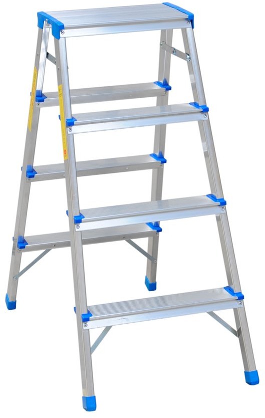 Drabex Drabina rozstawna taboret 90cm 3 stopienie + podest 8003 DR8003