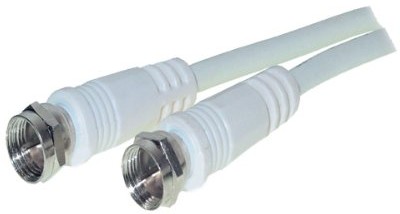 VSE 611230 wtyczka kabel przyłączeniowy Sat, 100 DB, wtyczka F/F, 1.5 m długości, biały 611230