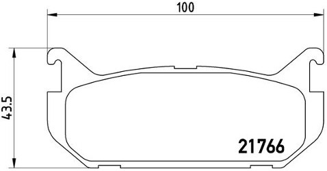 BREMBO Zestaw klocków hamulcowych, hamulce tarczowe P 24 036