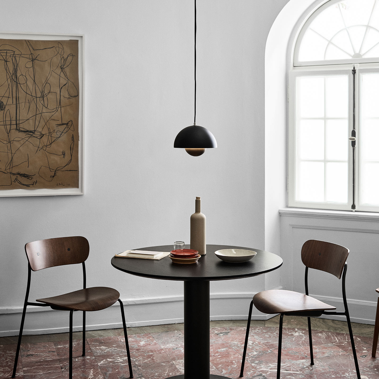 FLOWERPOT &TRADITION AndTradition VP1 wisząca 23 czarna