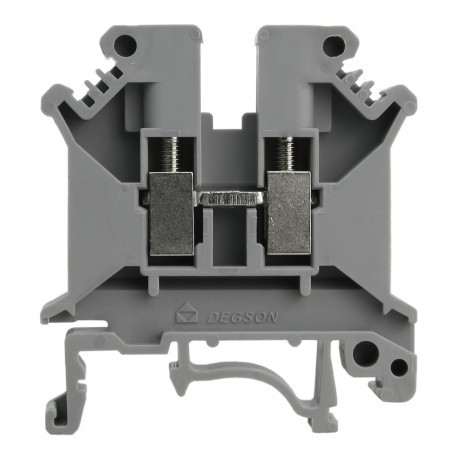Geberit DEGSON szynowa 0,2-4mm2 1P Przelotowa Szara Śrubowa DGN 3343 PC4-01P-11-00A(H)