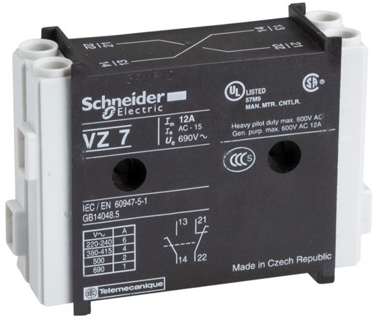 SCHNEIDER Contact block 1n0+1nc VZ7