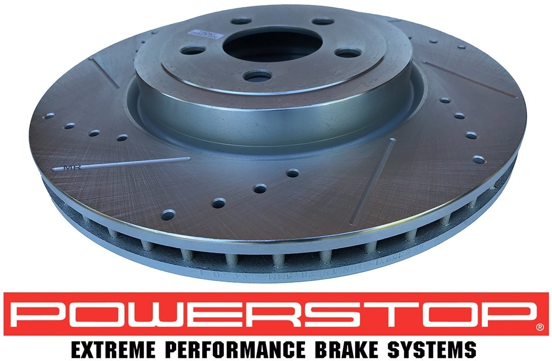 POWERSTOP Przednia WIERCONA NACINANA tarcza hamulcowa 345mm POWERSTOP Chrysler 300C AR8359XPR