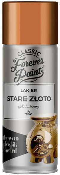 Forever paints Lakier efekt lustrzany Forever Paints 400 ml stare złoto
