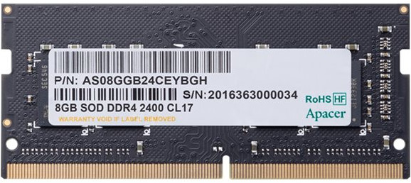 Apacer DDR4 8GB 2666MHz CL19 SODIMM 1.2V ES.08G2V.GNH