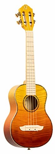 Ortega Ortega Prism Series Tenor Ukulele + DeLuxe Gigbag - wypalony klon - koc i spód i boki/klon podstrunnica i mostek/Tequila Sunburst Fade, RUPR-TQB RUPR-TQB