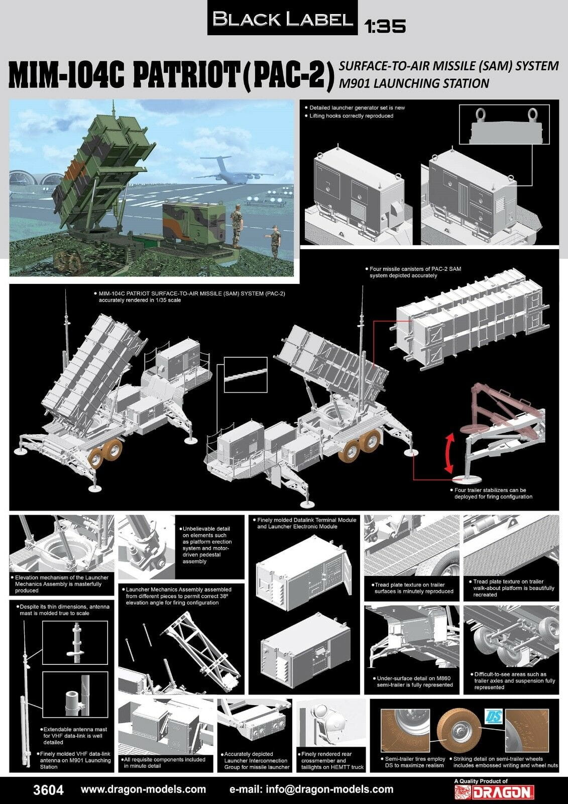 Dragon DRAGON MIM-104C Patriot SAM System (PAC-2)