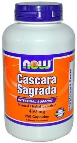 Now Foods NOW Cascara Sagrada 450mg/250kaps. naturalny środek przeczyszczający N4623