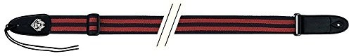 Gewa Fire & Stone 530831 Gitarrengurt Cotton-Edition schwarz/rot 530831