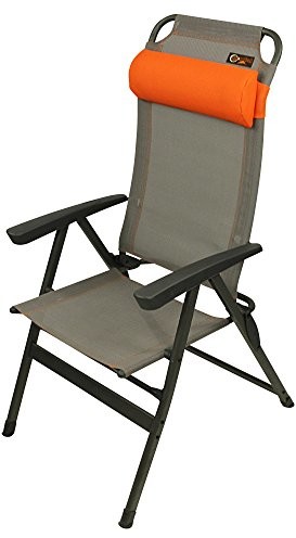 Portal Ken  aluminium krzesło kempingowe, poduszka na fotel z wysokim oparciem w zestawie, 5-stopniowa regulacja, składany PT-CH-KEN