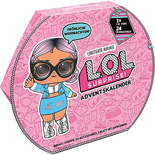 L.O.L. Surprise! 555742E7C Outfit of The Day Surprise Advent Calendar, różowy
