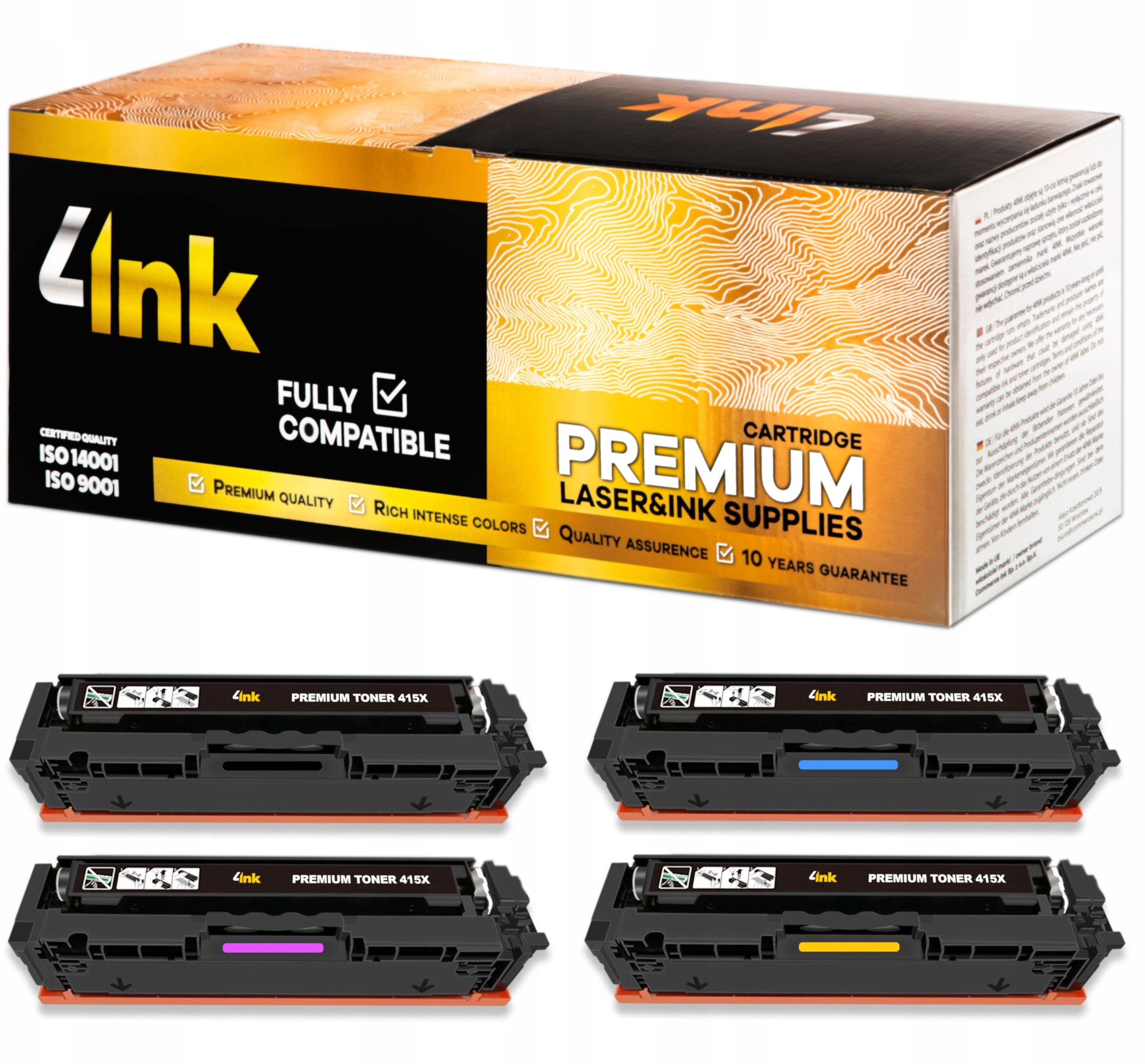 4x Toner Do Hp Laserjet M454dn M454dw M454fw XXL