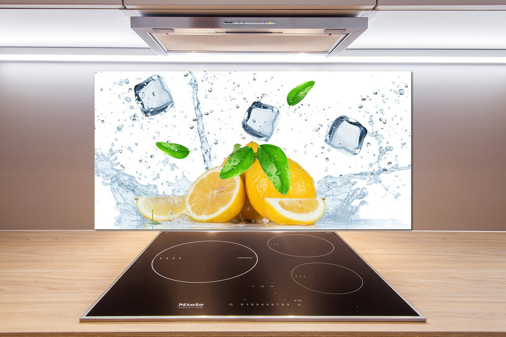 Panel do kuchni Cytryny z lodem