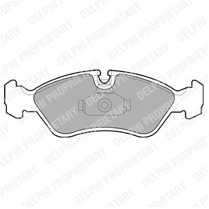 DELPHI Zestaw klocków hamulcowych, hamulce tarczowe LP1605