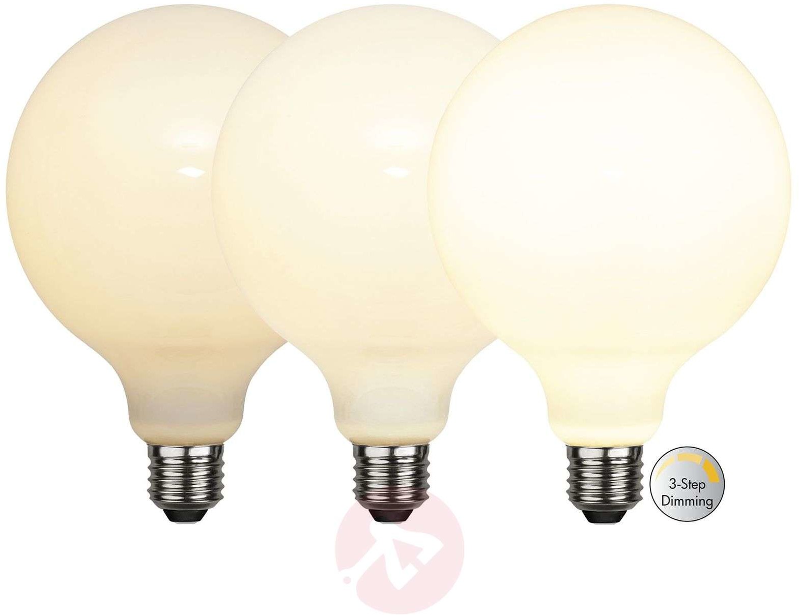 Best Season Żarówka globe kulista LED E27 G125 7,5W 3-step-dim