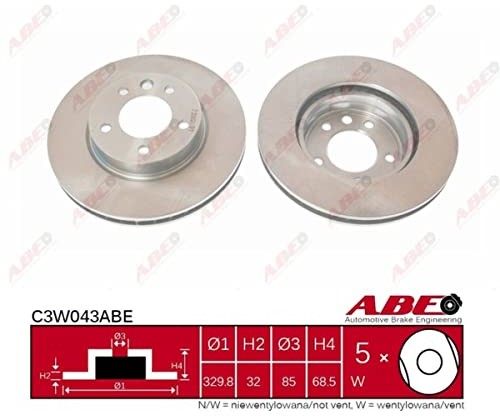 ABE C3W043ABE tarcze hamulcowe C3W043ABE