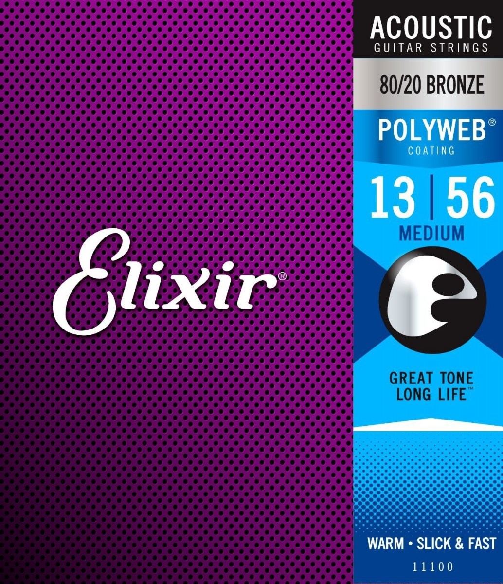 Elixir 11100 PW Medium struny do git akust 13-56