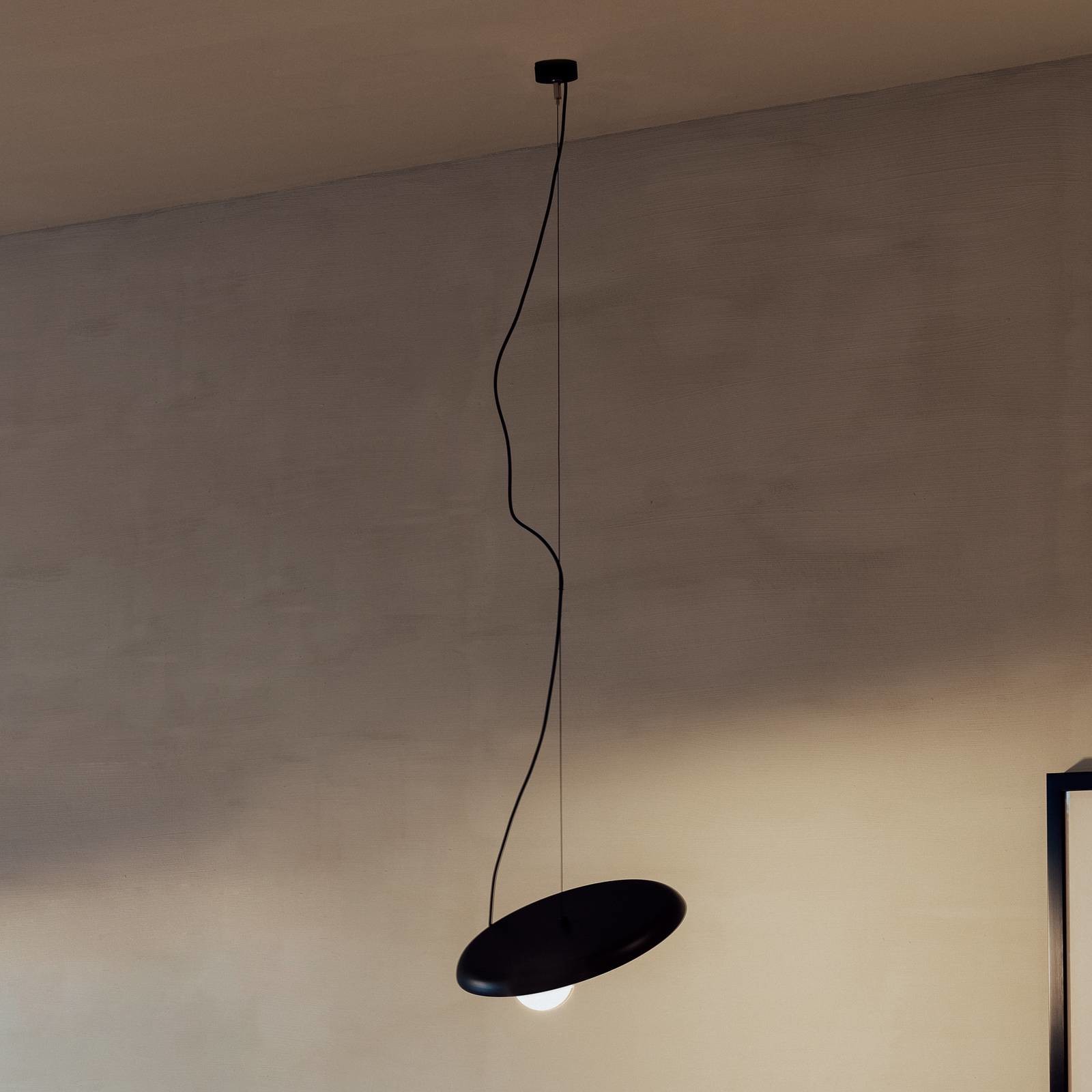 Milan Iluminación Wire lampa wisząca 38 cm antracyt
